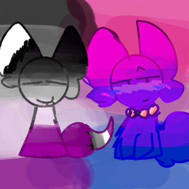 Asexual and bi kitties