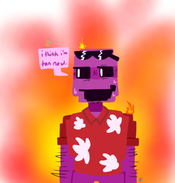 bro thinks he’s able to tan 💀