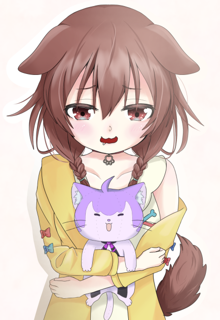 【初描き】おかゆっぽいぬいぐるみを見つけて「おかゆ〜」ってなってるこぉね