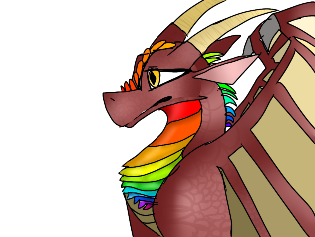 ember my rainwing x skywing oc