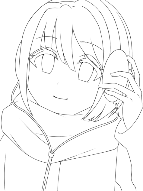 今日もいいね♪線画