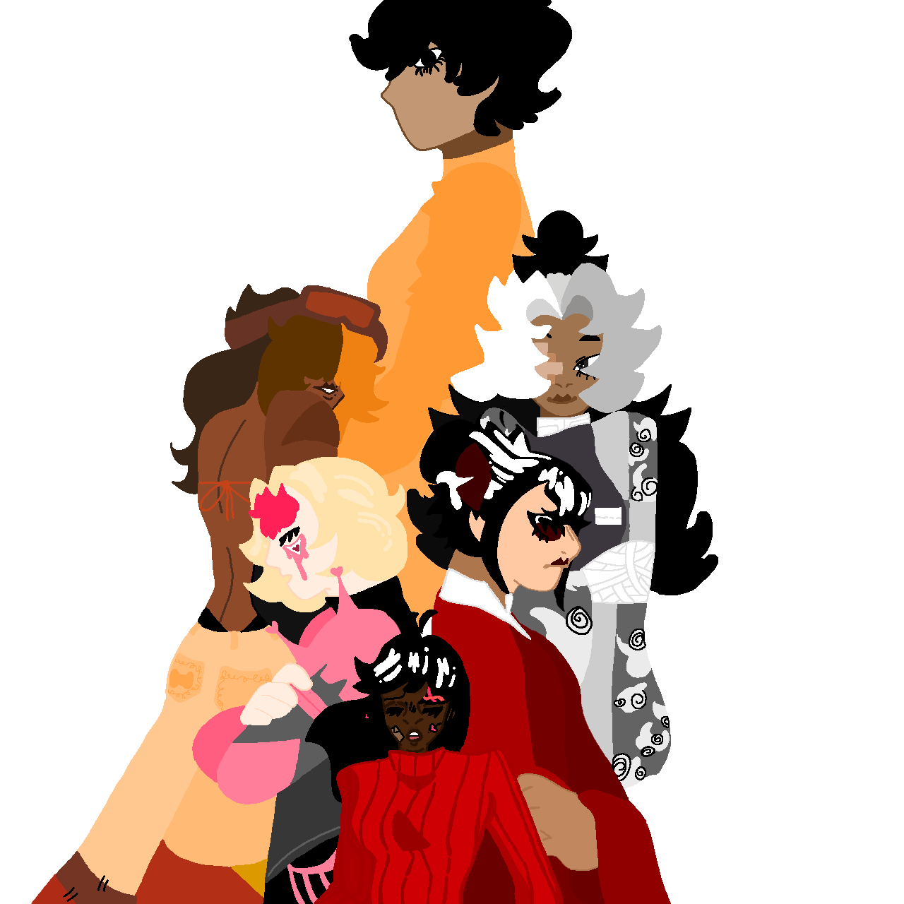 Main Five Ocs Are Finally Done - ibisPaint