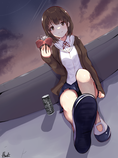 屋上で待ってる