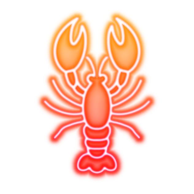 Lobster neon icon2