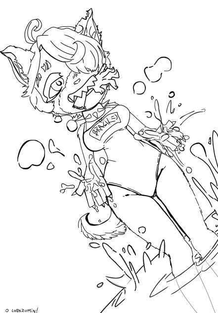 Halloween wolfgirl Blood funny