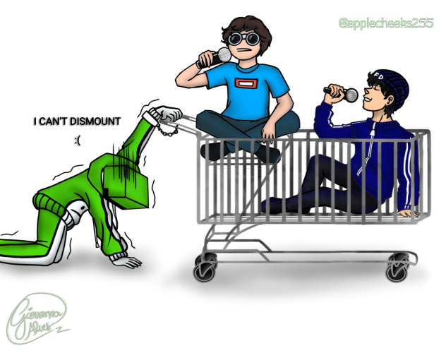 HE CAN'T DISMOUNT