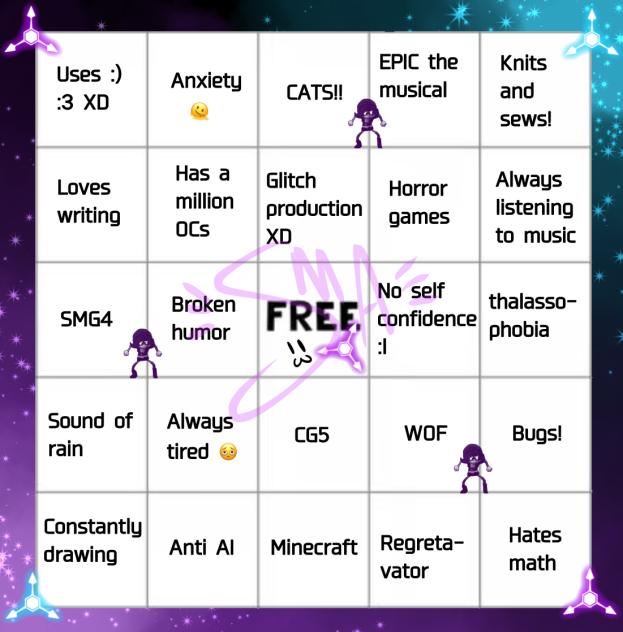 My bingo card