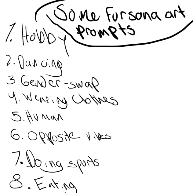 Fursona Art Prompts