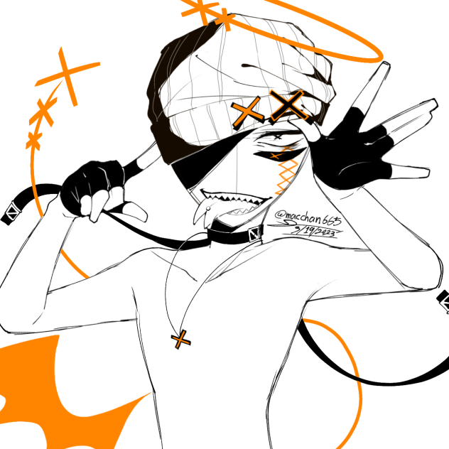 ギード君覚醒状態 (線画 line art)