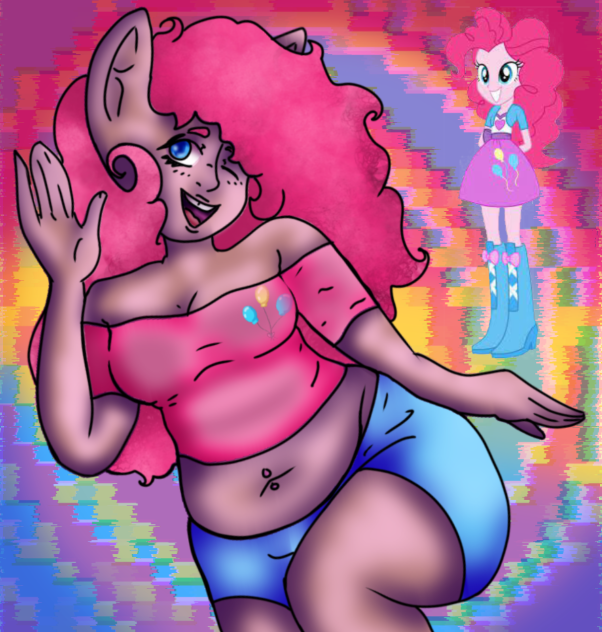 human pinky redesign she's lightskin blk