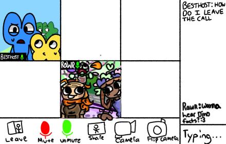 Zoom call dandy’s world collab