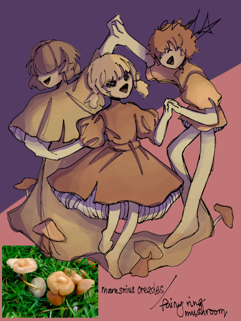 funguary 2023 day9; fairy ring mushroom