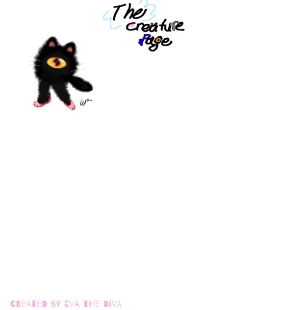 The creature page!