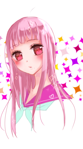 セーラー服とピンク