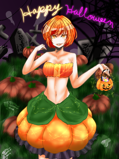 かぼちゃの擬人化