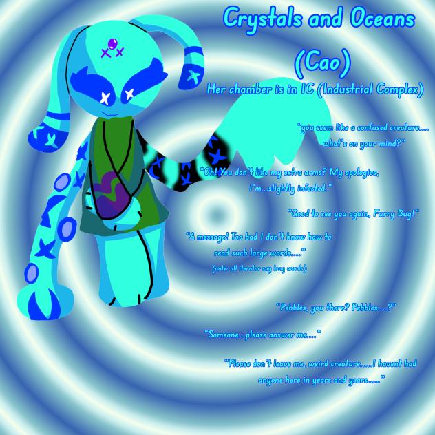 Crystals and Oceans (rain world oc)