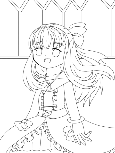 姫様✨(線画)