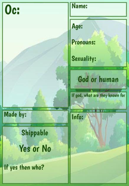 Familiar, character sheets