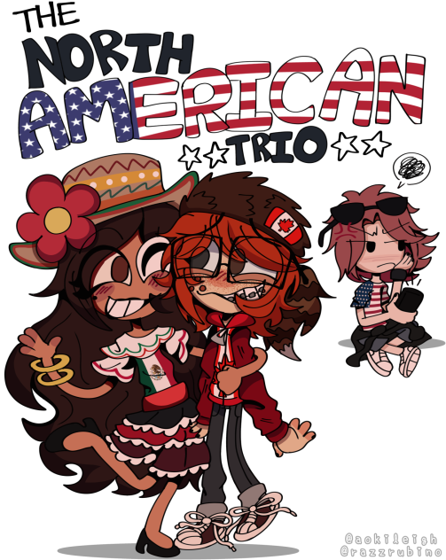 North American Trio (Comic Poster)