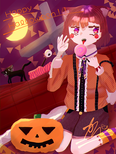 めっちゃ遅れたハロウィン絵