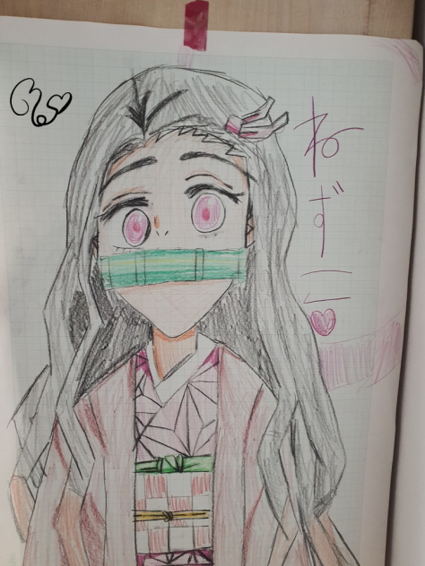 네즈코 손그림 그러봄🥰😊🥰❤❤💖💖
