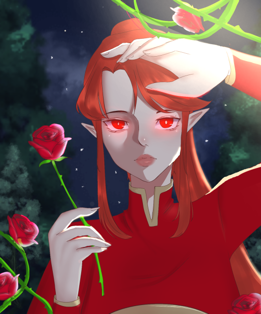 Flowers as people #2 rose