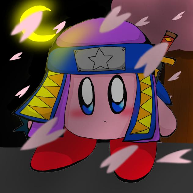 塗り絵!!　忍者カービィ