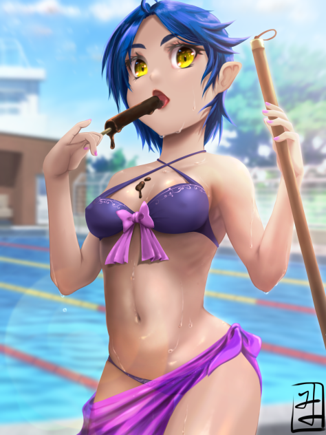 ただ今、プール掃除(サボり)中！