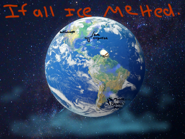If all ice melted (North, South America)
