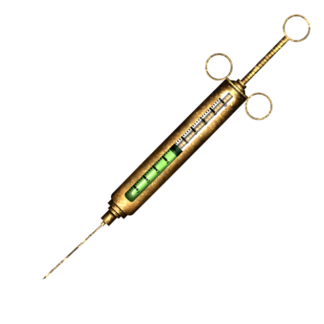 Steampunk style Syringe