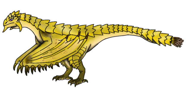 Gold Rathian (2023) render - ibisPaint