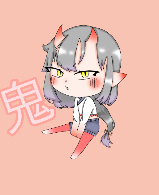 節分なので鬼の子! ibisPaint