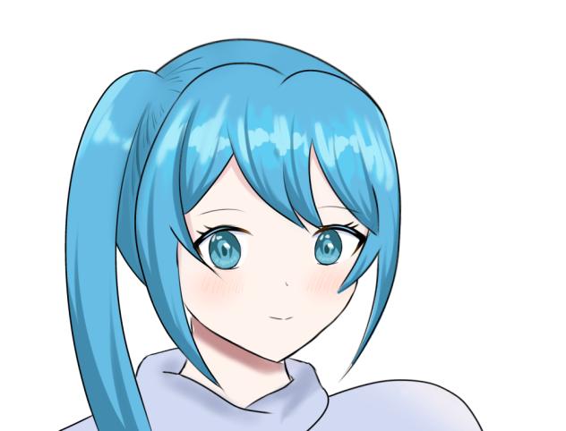 水色の髪