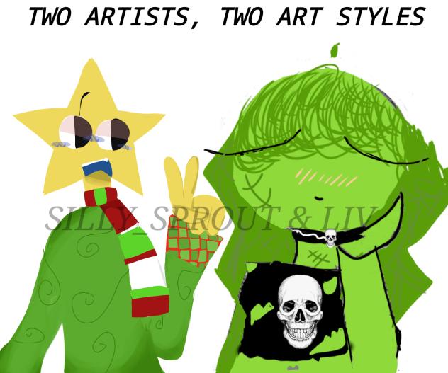 me and my cousin's ocs^^