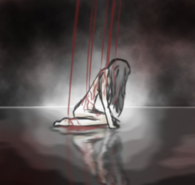 Trying out disturbing weird art lol