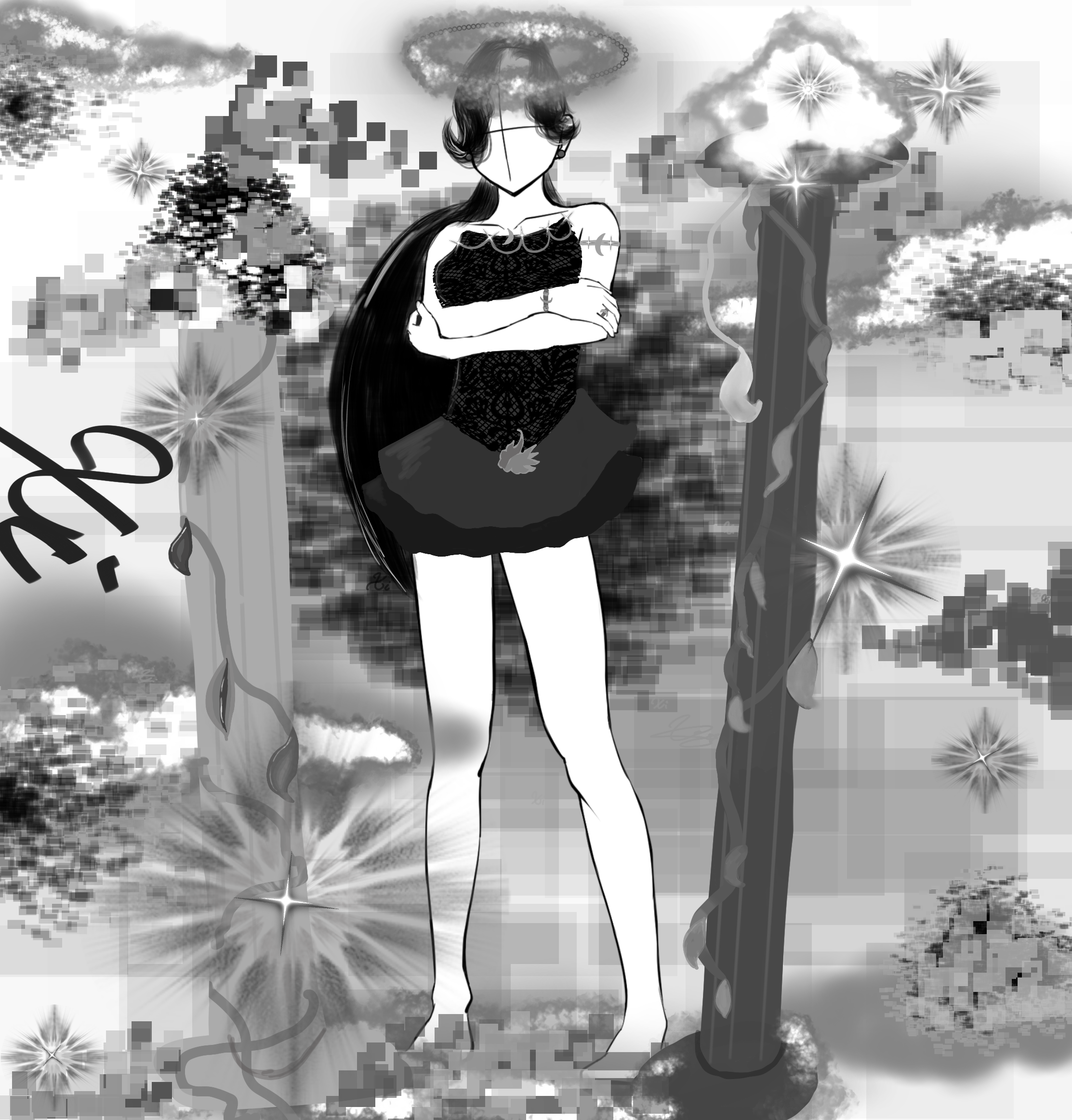 Gray scale 🌚🌑🩶 - ibisPaint