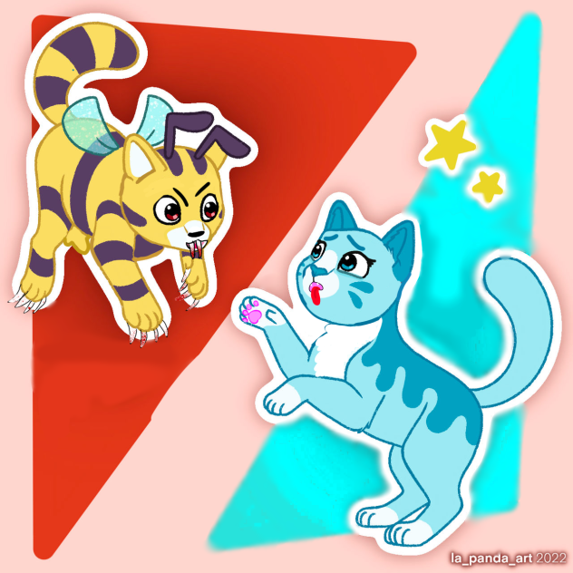 убийца кот пчол и няшка милашка CandyCat