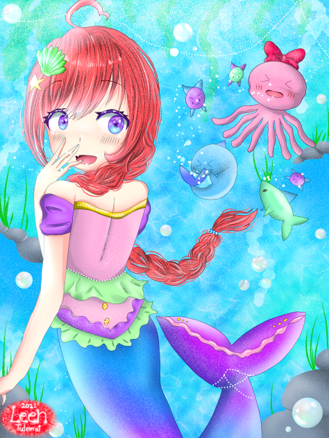 魚で遊ぶ久香