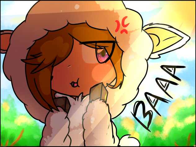 [OC] Smxey Sheep ( ͡° ͜ʖ ͡°) SPEEDPAINT!