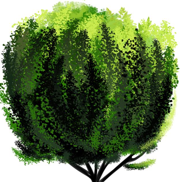 Bubble bush vertical
