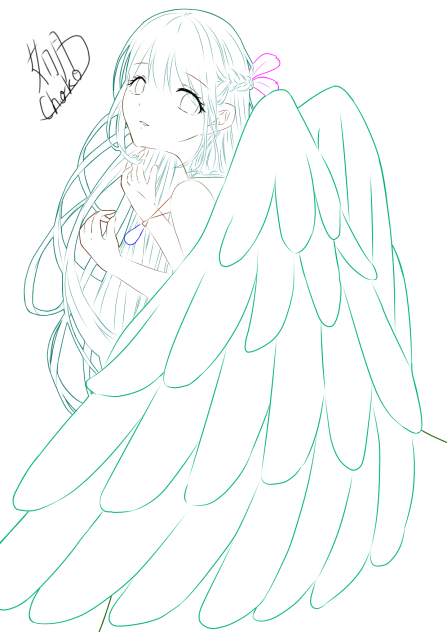 セキセイインコ《塗り絵》