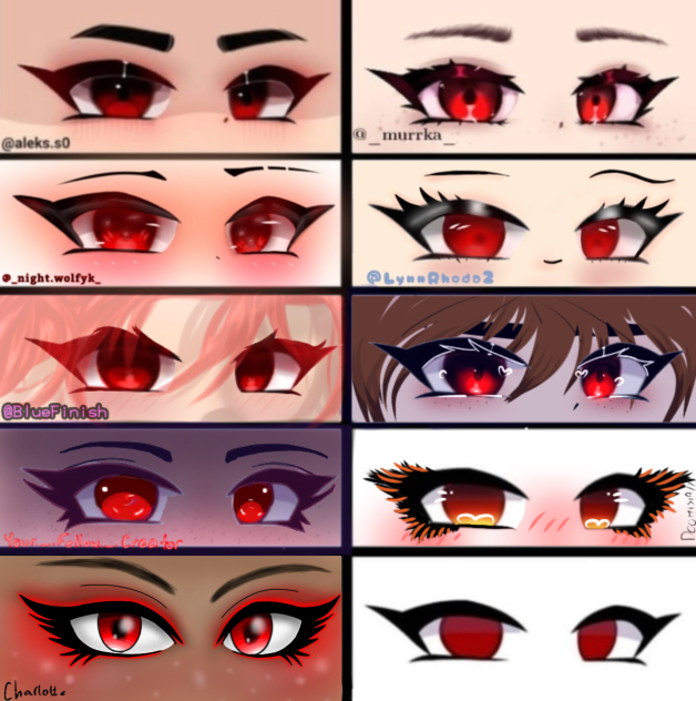 Red Gacha eye Collab