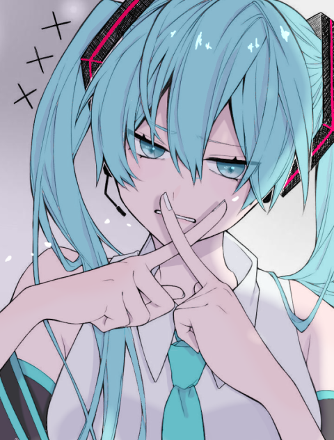 初音ミク色塗り　３回目！！