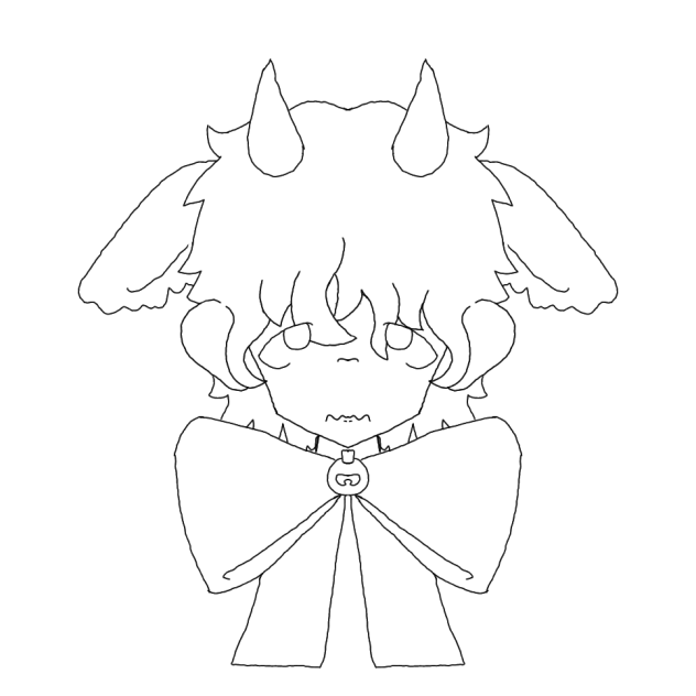 cowchild coloring page