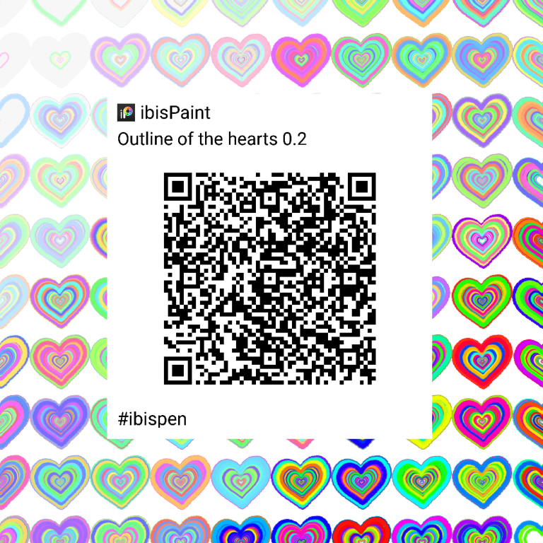 Outline of the hearts 0.2 - ibisPaint