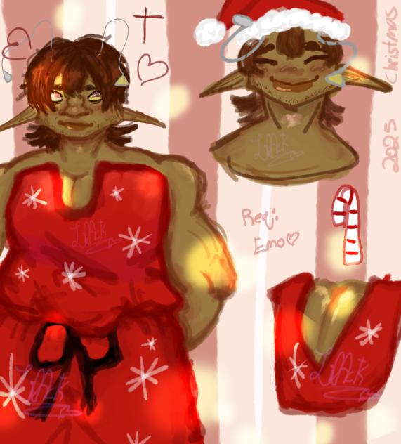 Kento in a Christmas Robe(for Emo)