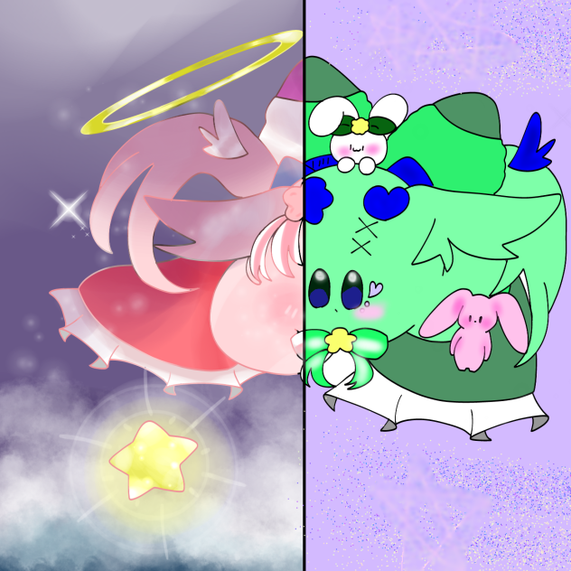 なひちゃとみかんちゃの合作10