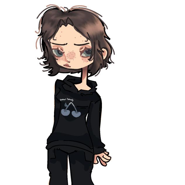 i feel dead, heres a selfportrait i made