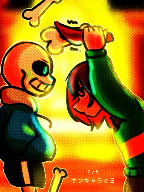 サンキャラの日おめでと(   －`罒－)（╹◡╹○）