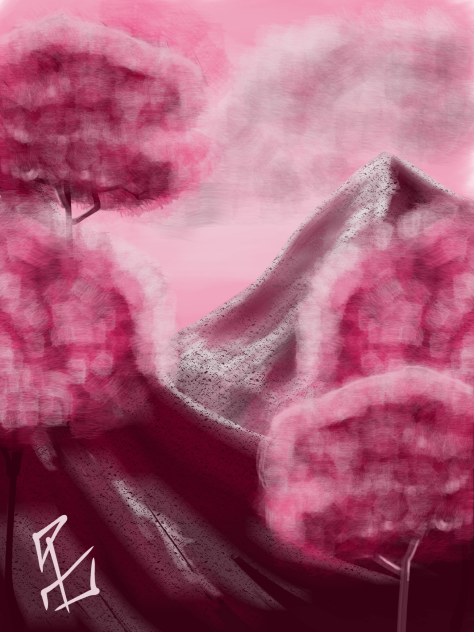 huevember day ten pink world - ibisPaint